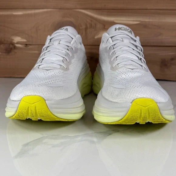 Hoka One OneBondi 8 Nimbus Cloud Luminary Green Running Shoes 1127952 Womens 12B - Picture 9 of 16